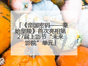 《帝国密码——秦始皇陵》首次亮相第27届上影节“未来影院”单元