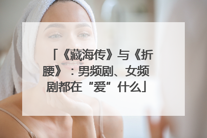 《藏海传》与《折腰》：男频剧、女频剧都在“爱”什么