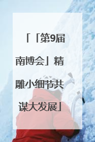 「第9届南博会」精雕小细节共谋大发展