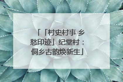 「村史村事 乡愁印迹」纪堂村：侗乡古韵焕新生