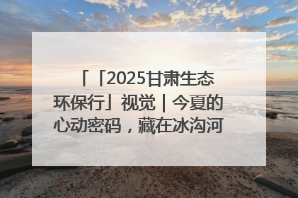 「2025甘肃生态环保行」视觉｜今夏的心动密码，藏在冰沟河的潋滟波光里