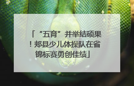 “五育”并举结硕果！郏县少儿体操队在省锦标赛勇创佳绩