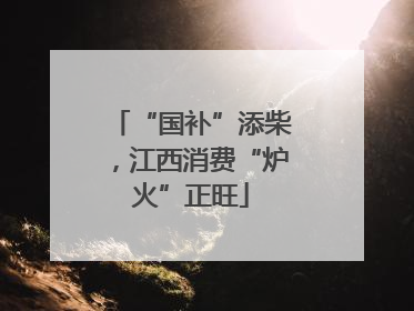 “国补”添柴，江西消费“炉火”正旺