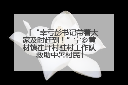 “幸亏彭书记带着大家及时赶到！”宁乡黄材镇崔坪村驻村工作队救助中暑村民
