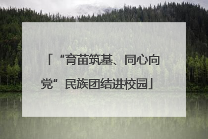 “育苗筑基、同心向党”民族团结进校园
