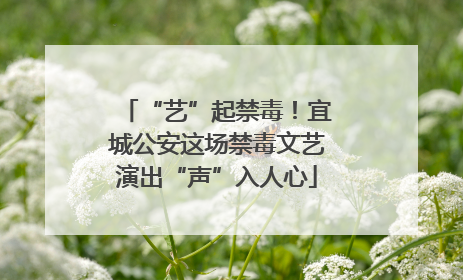 “艺”起禁毒！宜城公安这场禁毒文艺演出“声”入人心