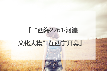 “西海2261·河湟文化大集”在西宁开幕
