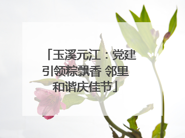 玉溪元江：党建引领粽飘香 邻里和谐庆佳节