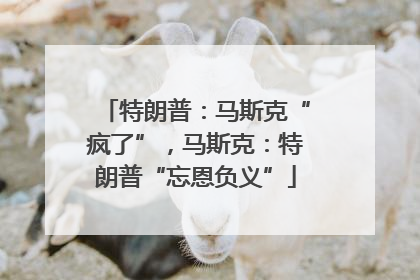 特朗普：马斯克“疯了”，马斯克：特朗普“忘恩负义”