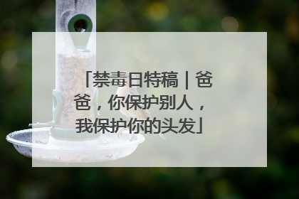 禁毒日特稿｜爸爸，你保护别人，我保护你的头发