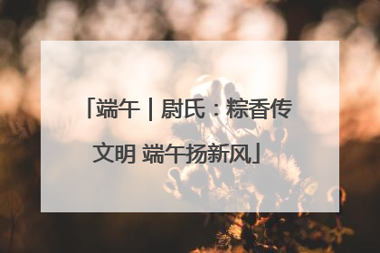 端午｜尉氏：粽香传文明 端午扬新风