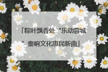 粽叶飘香处“乐动蓉城”奏响文化惠民新曲