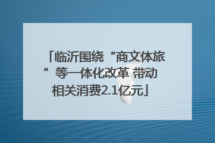 临沂围绕“商文体旅”等一体化改革 带动相关消费2.1亿元