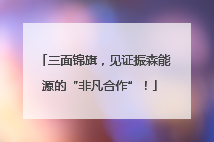三面锦旗，见证振森能源的“非凡合作”！