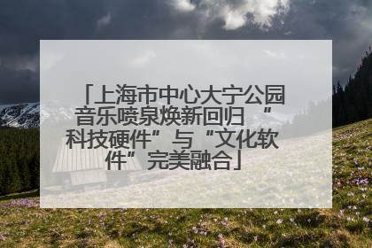 上海市中心大宁公园音乐喷泉焕新回归 “科技硬件”与“文化软件”完美融合