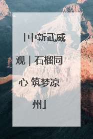 中新武威观｜石榴同心 筑梦凉州