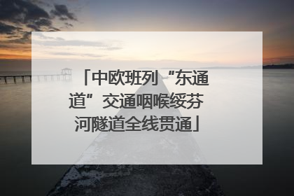 中欧班列“东通道”交通咽喉绥芬河隧道全线贯通