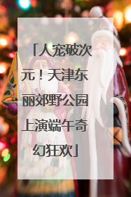 人宠破次元！天津东丽郊野公园上演端午奇幻狂欢