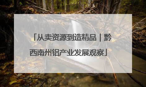 从卖资源到造精品｜黔西南州铝产业发展观察