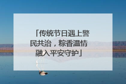 传统节日遇上警民共治，粽香温情融入平安守护