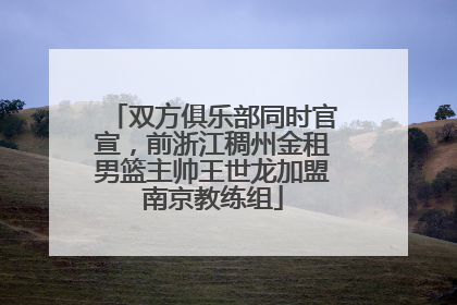 双方俱乐部同时官宣，前浙江稠州金租男篮主帅王世龙加盟南京教练组