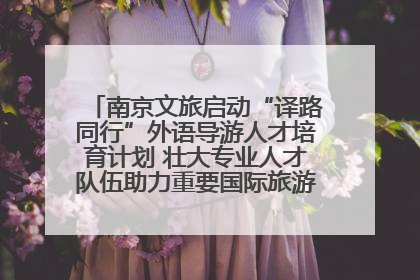 南京文旅启动“译路同行”外语导游人才培育计划 壮大专业人才队伍助力重要国际旅游目的地建设