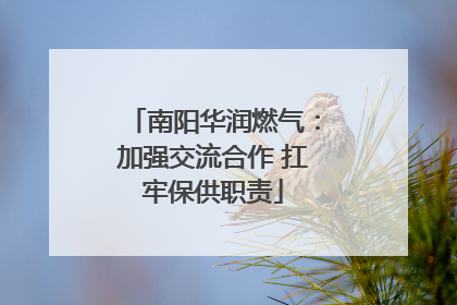 南阳华润燃气：加强交流合作 扛牢保供职责