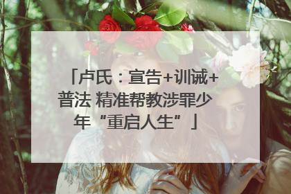 卢氏：宣告+训诫+普法 精准帮教涉罪少年“重启人生”