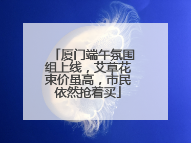 厦门端午氛围组上线，艾草花束价虽高，市民依然抢着买