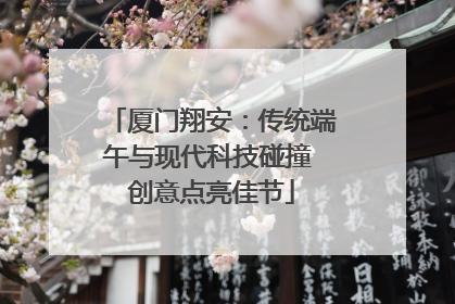 厦门翔安：传统端午与现代科技碰撞 创意点亮佳节