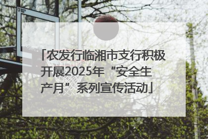 农发行临湘市支行积极开展2025年“安全生产月”系列宣传活动