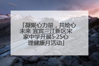 凝聚心力量，共绘心未来 宜宾三江新区宋家中学开展5·25心理健康月活动