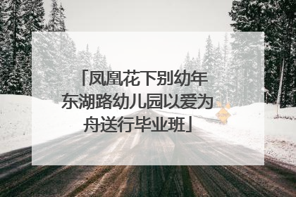 凤凰花下别幼年 东湖路幼儿园以爱为舟送行毕业班
