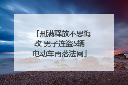 刑满释放不思悔改 男子连盗5辆电动车再落法网