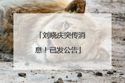 刘晓庆突传消息！已发公告