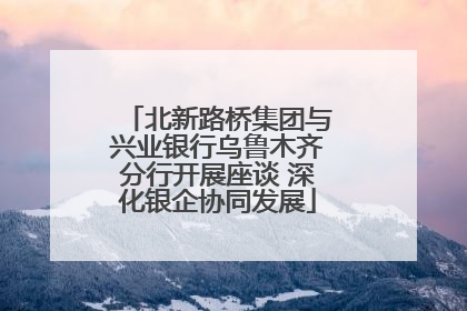 北新路桥集团与兴业银行乌鲁木齐分行开展座谈 深化银企协同发展