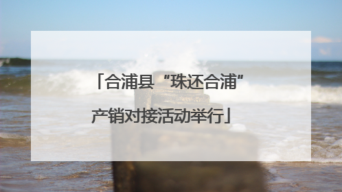 合浦县“珠还合浦”产销对接活动举行