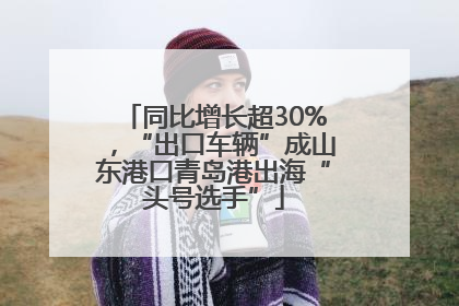 同比增长超30%，“出口车辆”成山东港口青岛港出海“头号选手”