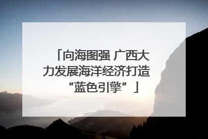 向海图强 广西大力发展海洋经济打造“蓝色引擎”