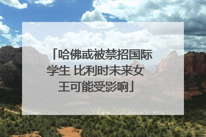 哈佛或被禁招国际学生 比利时未来女王可能受影响