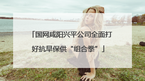 国网咸阳兴平公司全面打好抗旱保供“组合拳”