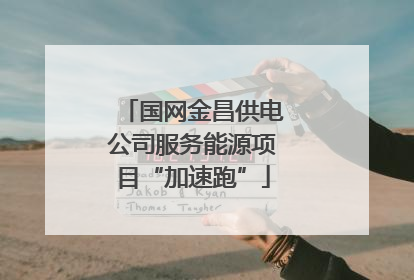 国网金昌供电公司服务能源项目“加速跑”
