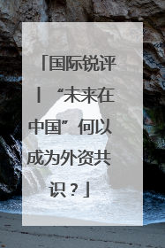国际锐评丨“未来在中国”何以成为外资共识？