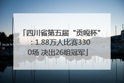 四川省第五届“贡嘎杯”：1.88万人比赛3300场 决出26组冠军