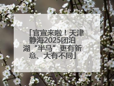 官宣来啦！天津静海2025团泊湖“半马”更有新意、大有不同