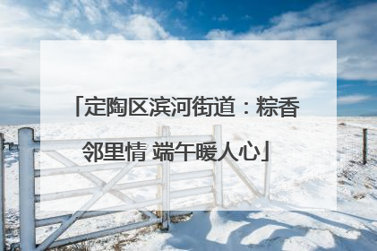 定陶区滨河街道：粽香邻里情 端午暖人心
