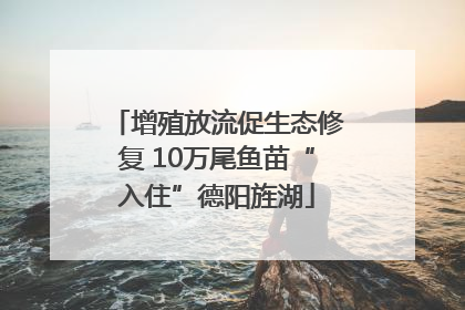 增殖放流促生态修复 10万尾鱼苗“入住”德阳旌湖