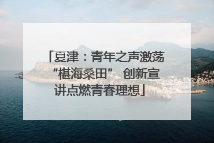 夏津：青年之声激荡“椹海桑田” 创新宣讲点燃青春理想