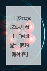 多元玩法促升温！“河北游”圈粉海外客