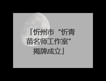 忻州市“忻青苗名师工作室”揭牌成立